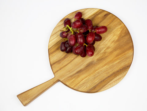 Elm Round Cheese Board by Dernacoo Crafts