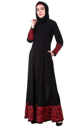 Heavy Hand Embroidered Anarkali Eid Abaya