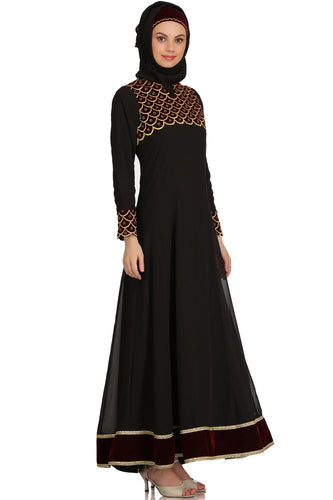 Aidah Black Georgette & Nida Eid Abaya