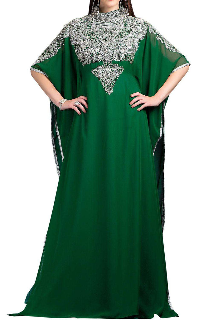 Buy Green color Kaftan-Georgette Kaftan Online – MyBatua.com