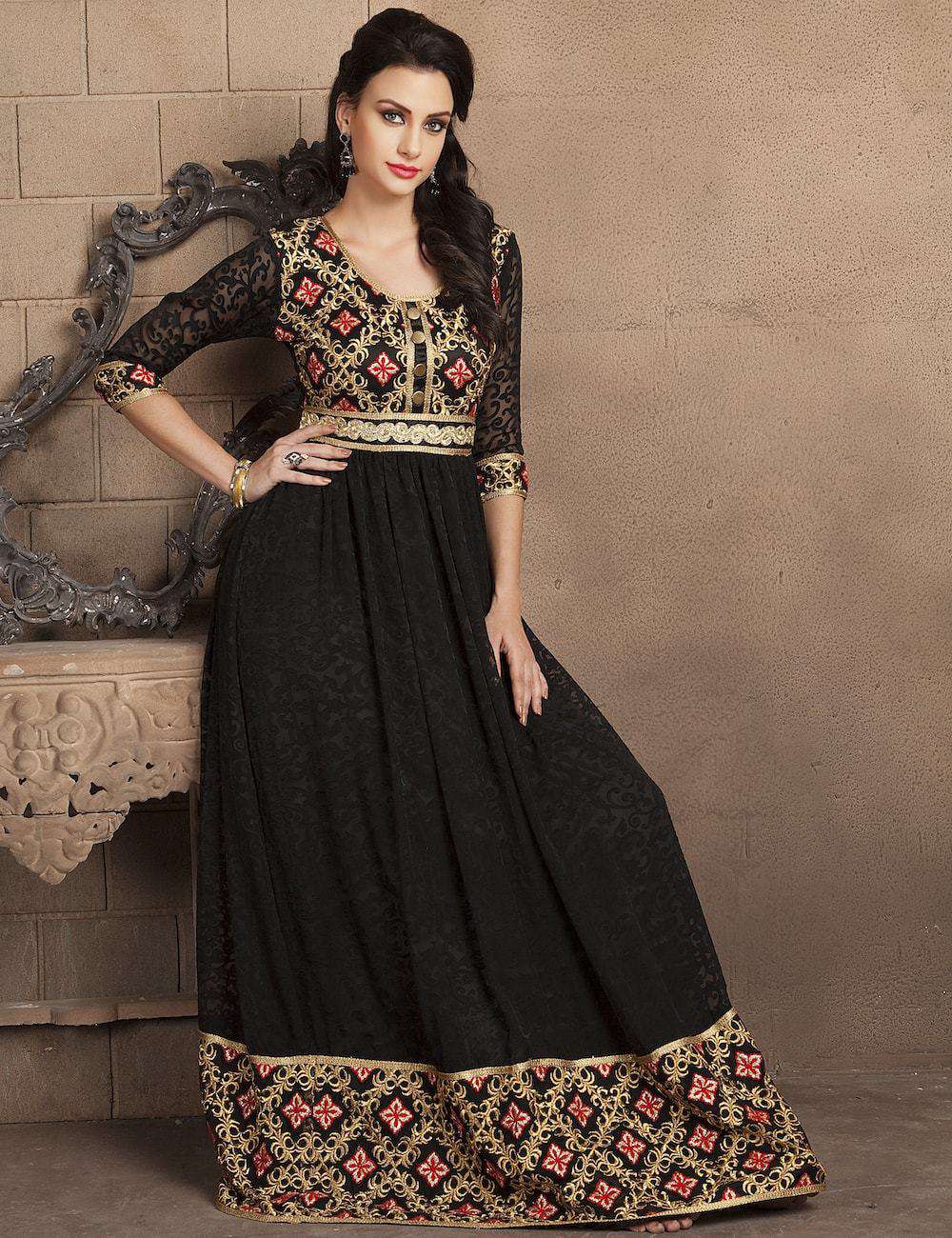 black and gold caftan