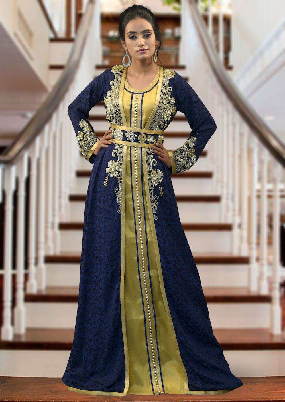 kaftan style evening wear