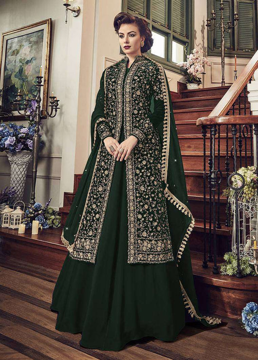 royal green gown