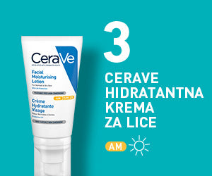 Ujutro koristite CeraVe hidratantnu njegu za lice sa zaštitnim faktorom 25, a navečer nanesite CeraVe hidratantni gel za kožu sklonu nepravilnostima.