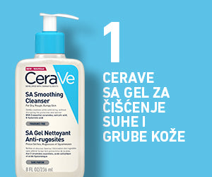 CeraVe SA krema za zaglađivanje i piling tijela u kombinaciji s CeraVe proizvodima za tuširanje i njegu lica