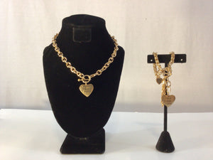 "Faith Love Hope" Necklace & Bracelet Set