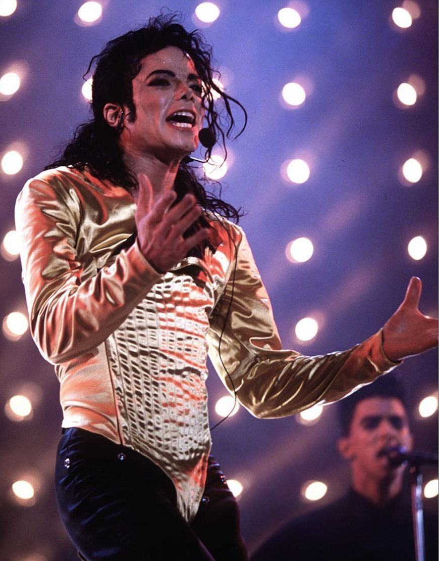 Michael Jackson Dangerous Tour Outfit Golden Bodysuit Costume – MJcostume