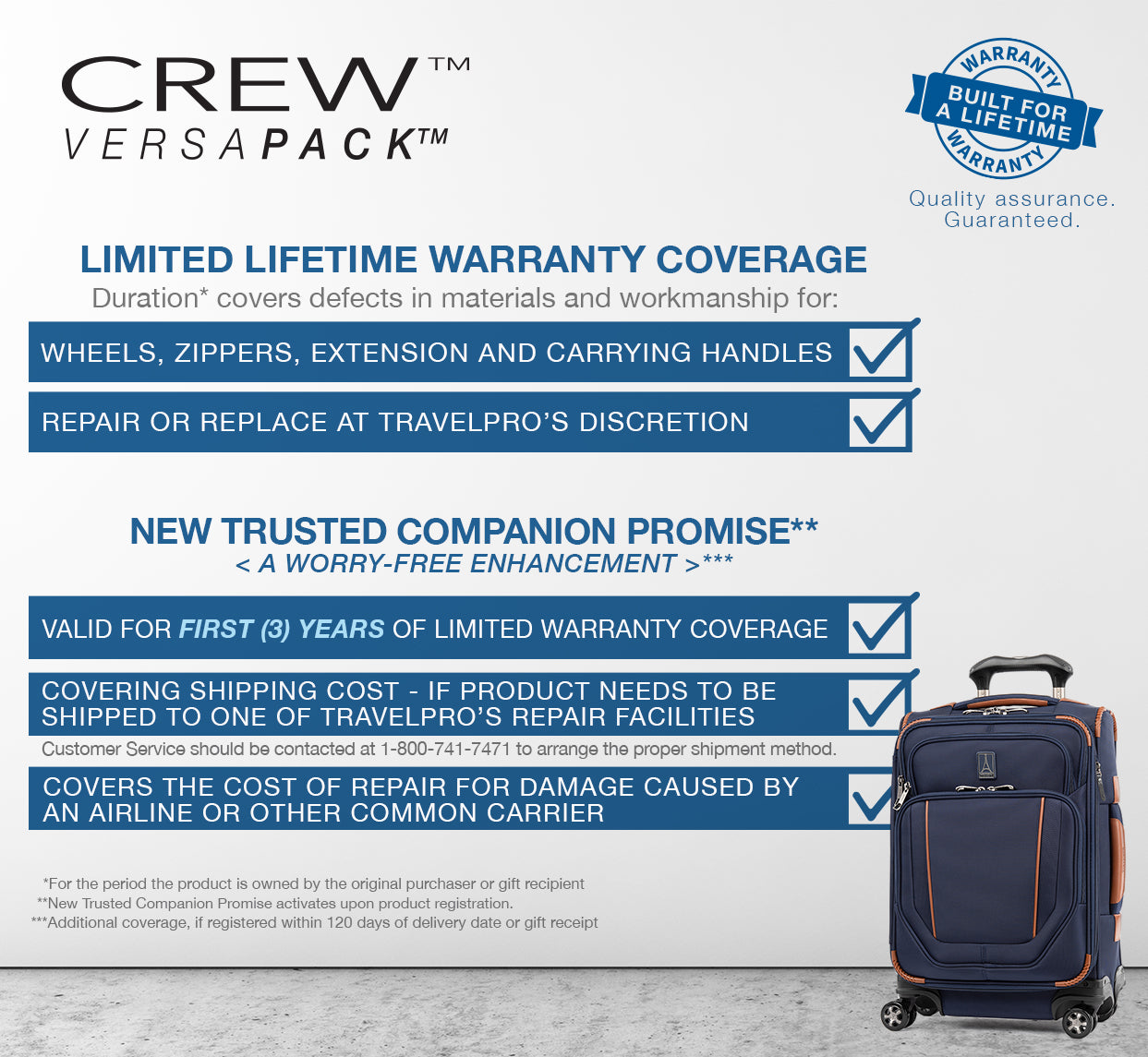 Travelpro®- Every Traveler Needs A Companion Warranty Information