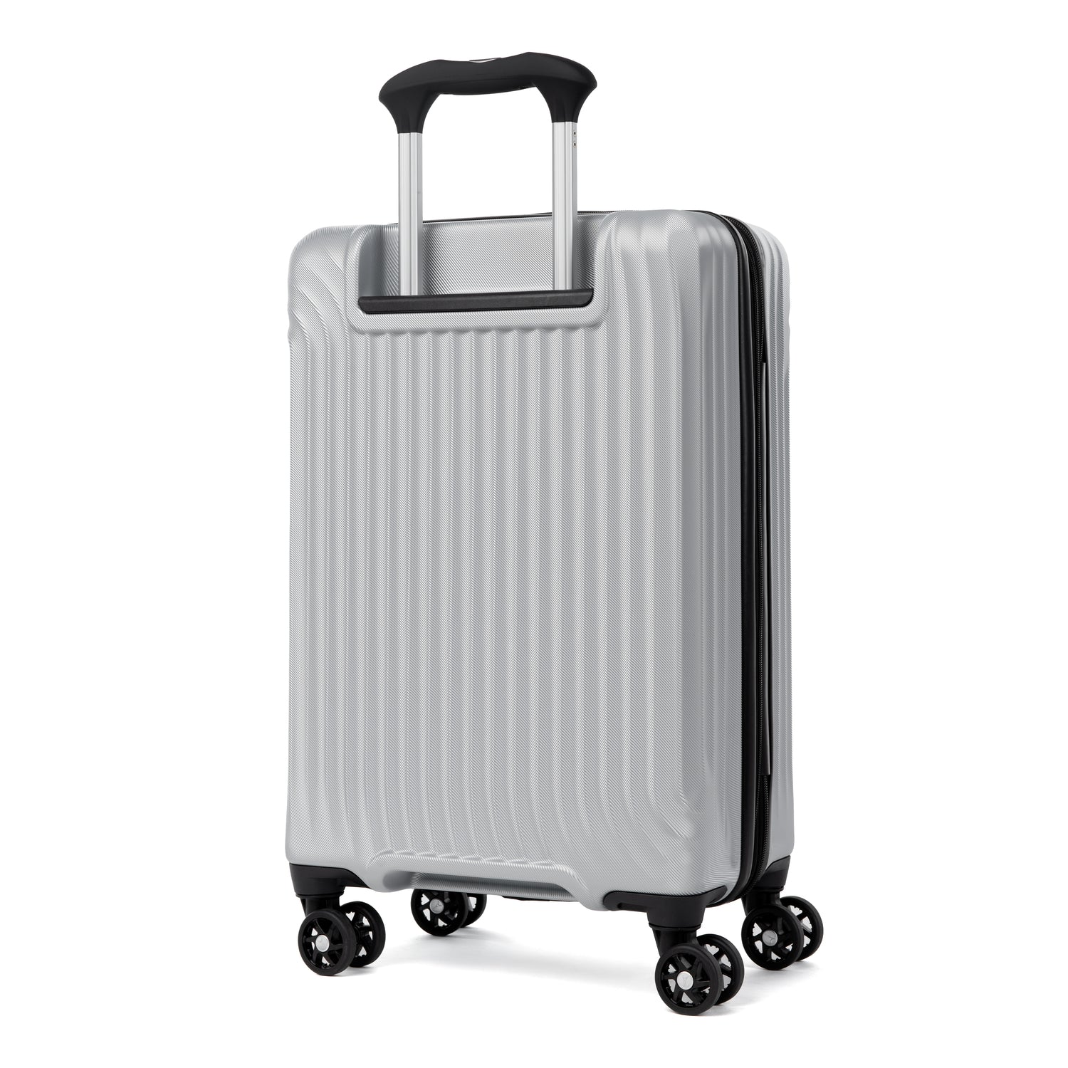 metallic carry on luggage