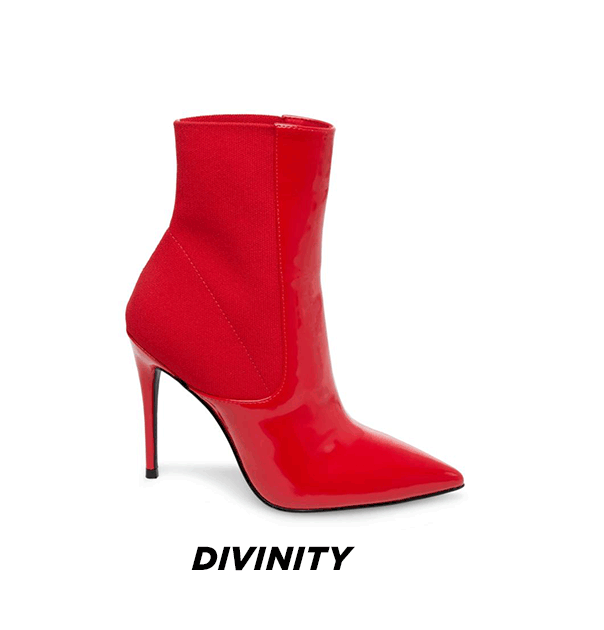 Boot de la cheville de la divinité Rouge