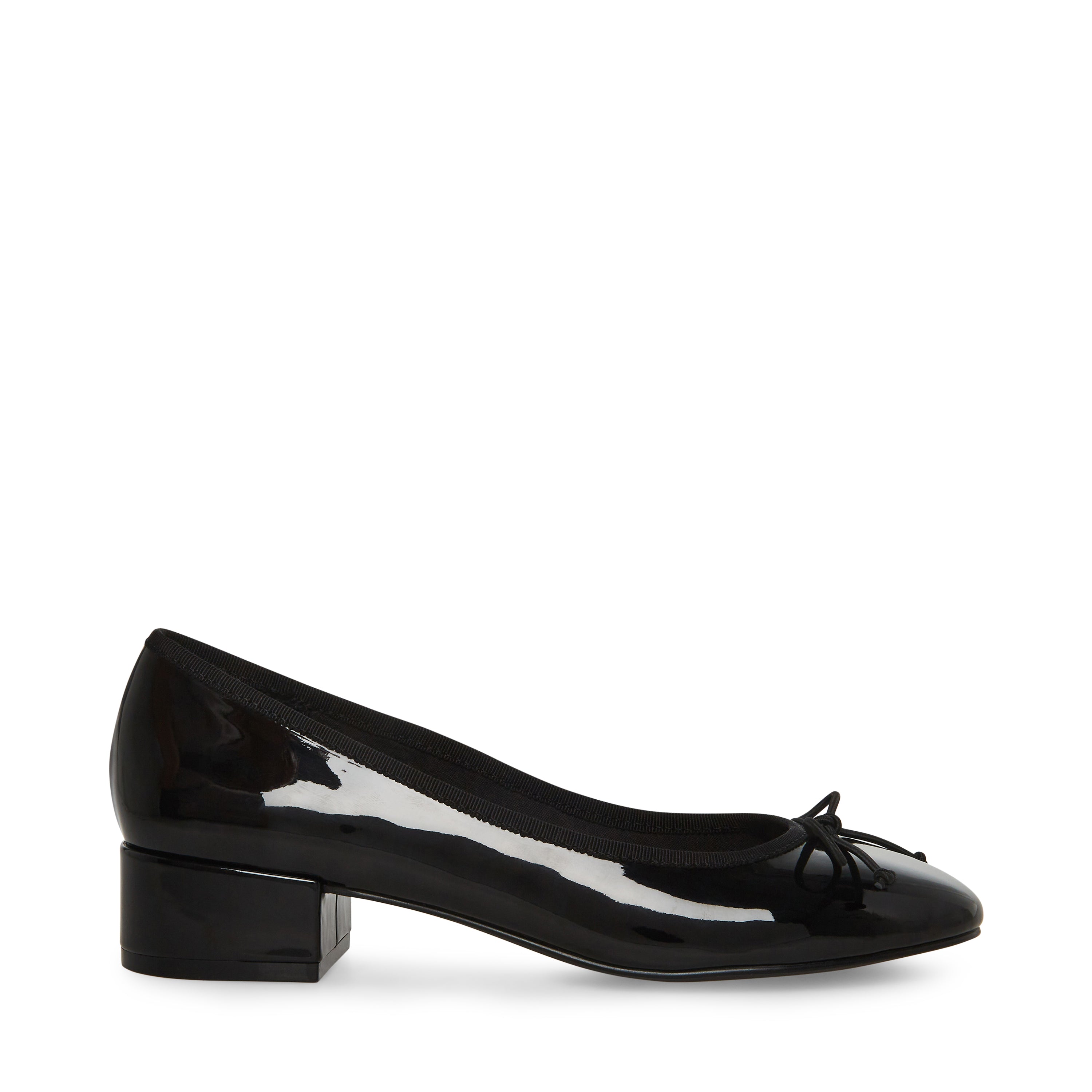 Low heel ballet pumps black leather ✓ Comfortable women shoe