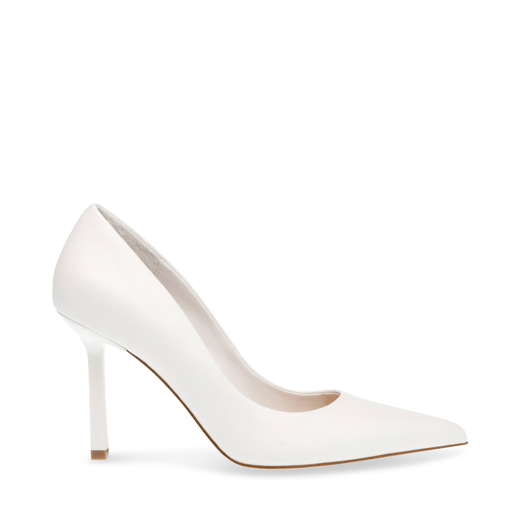 Classie Pump WHITE LEATHER – Steve Madden Europe