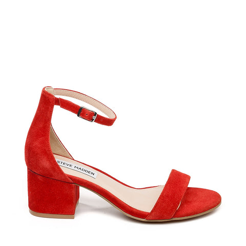 Irenee Sandal Red Suede | Steve Madden 