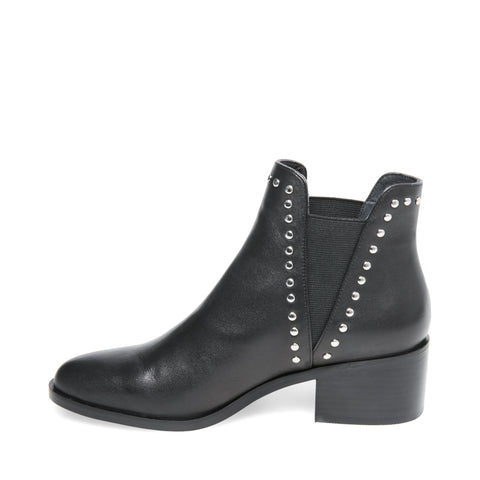 Cade Ankle Boot Black Leather | Steve 