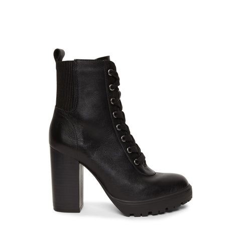 steve madden black lace up booties