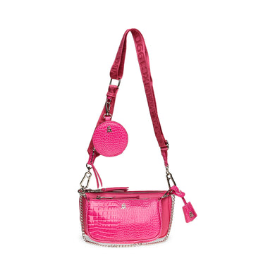 Steve Madden Crossbody Bag in Pink croc-Green