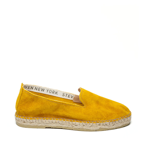 yellow suede flat shoes