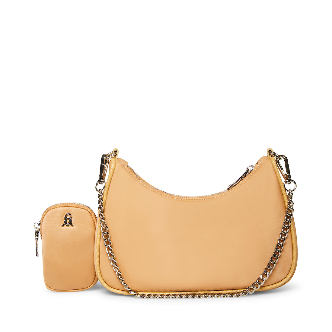 Steve Madden – Tasche aus Webstoff in Beige