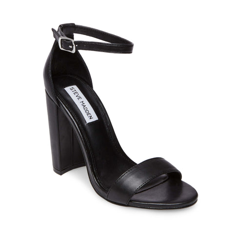 steve madden black block heel sandal