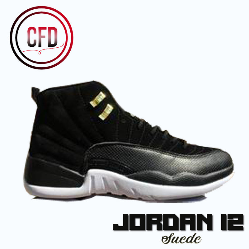 jordan 12 suede black