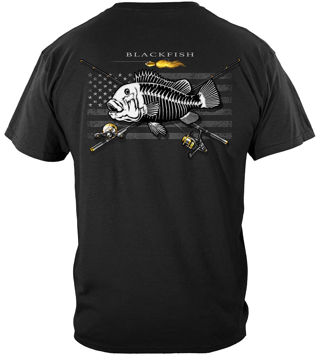 Black Flag Patriotic Sailfish Premium T-Shirt, T-Shirt / Medium