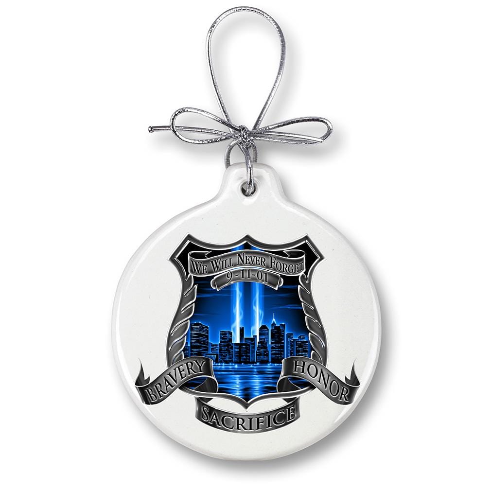 After Match 911 Police Christmas Tree Ornaments