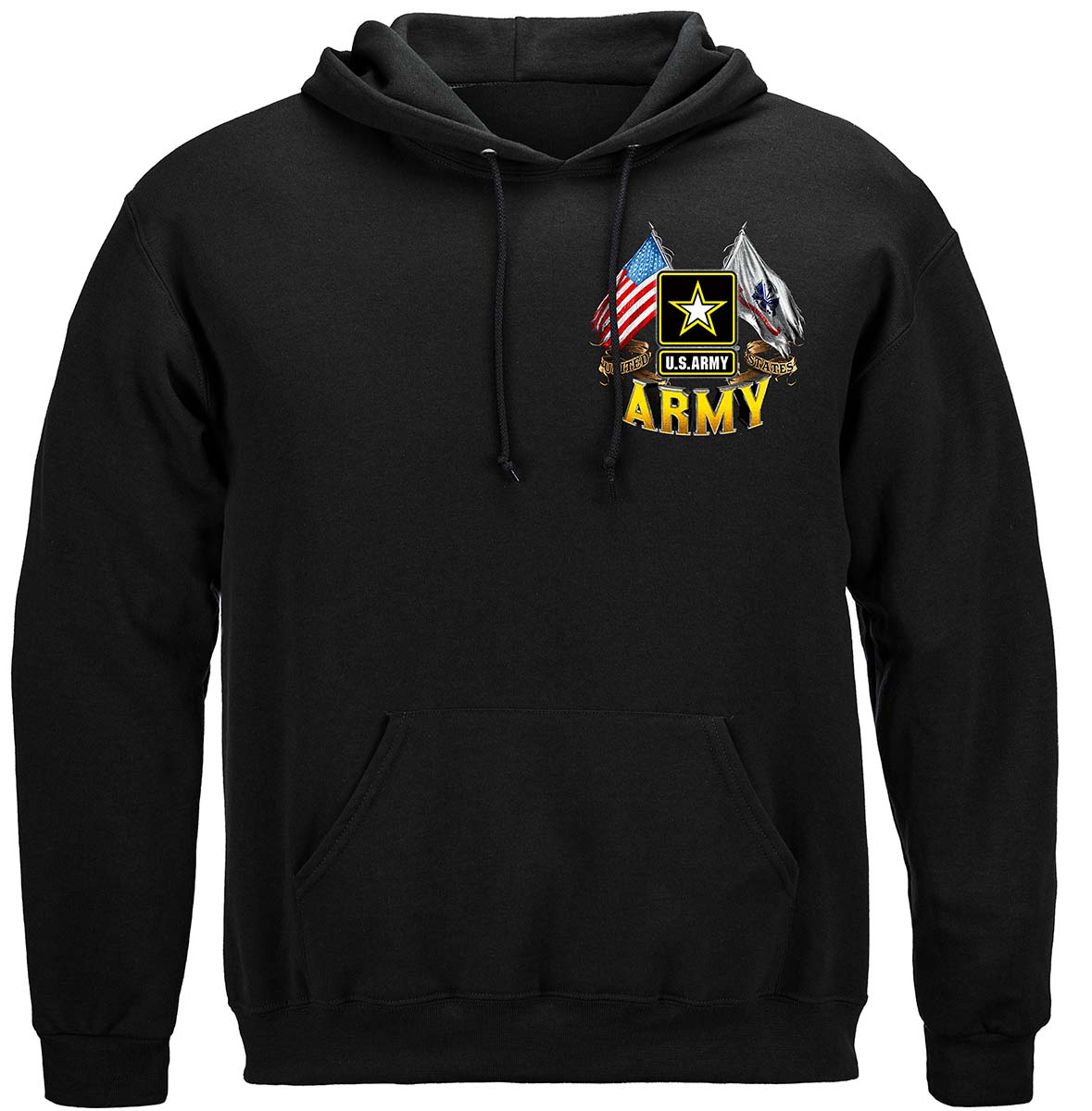 Army Double Flag Us Army Premium T-Shirt - Shop Erazor Bits