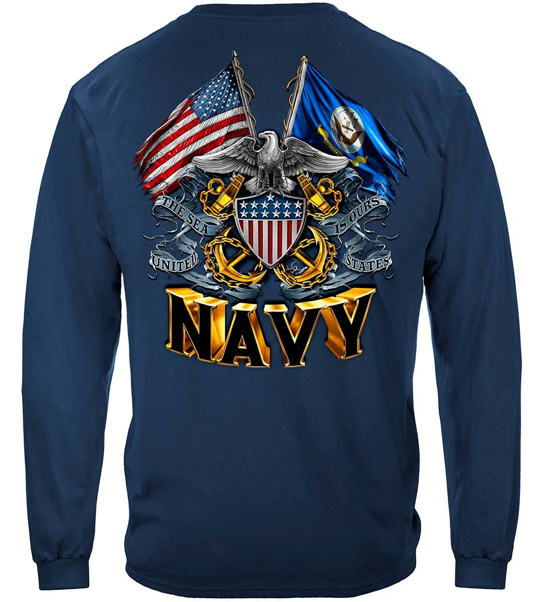 Officially Licensed U.S. Navy Flag Shirt | Multi Color | T Shirts by PinMart