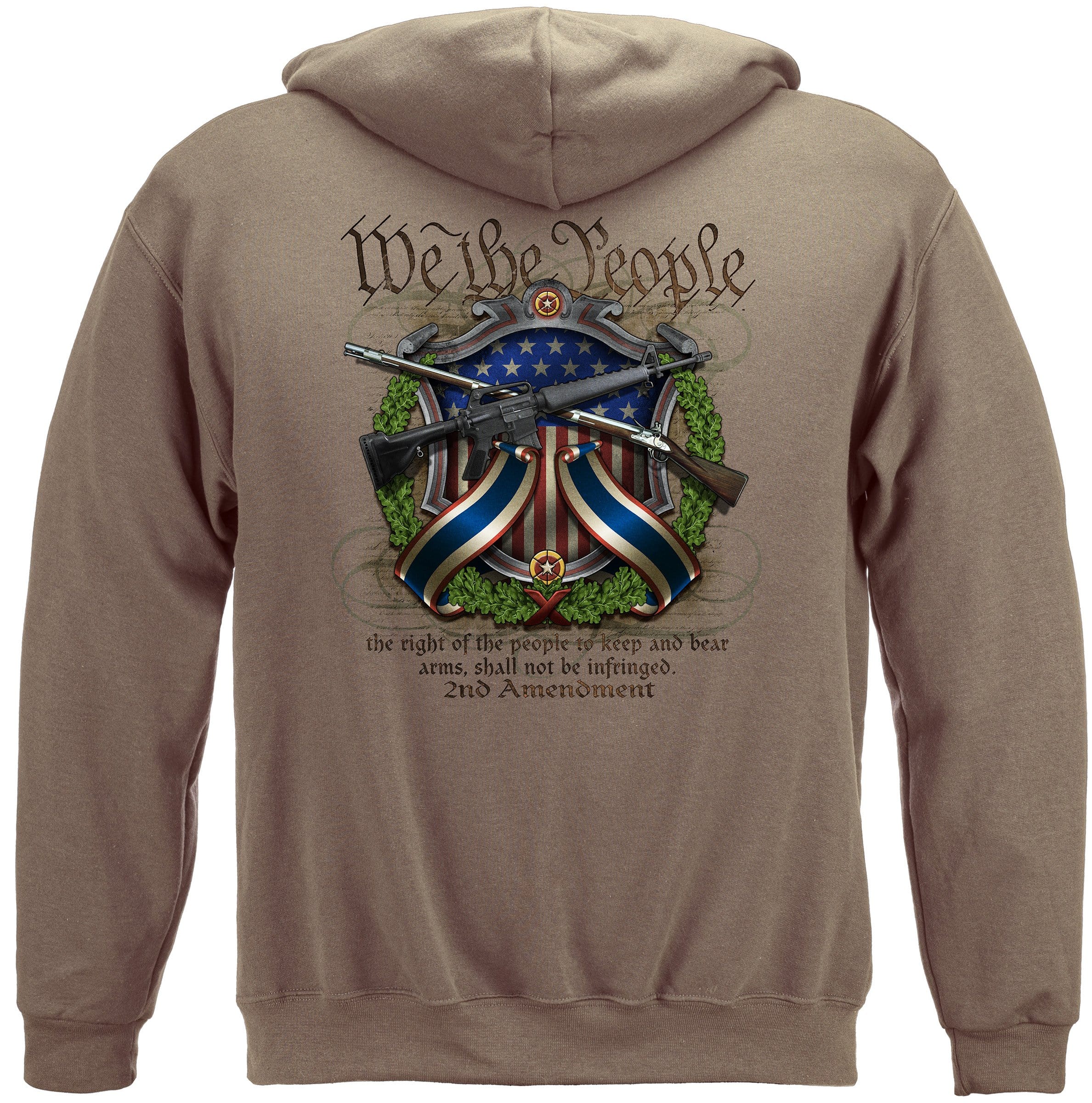 Image of We The People Crossed Arms Hooded Sweat Shirt