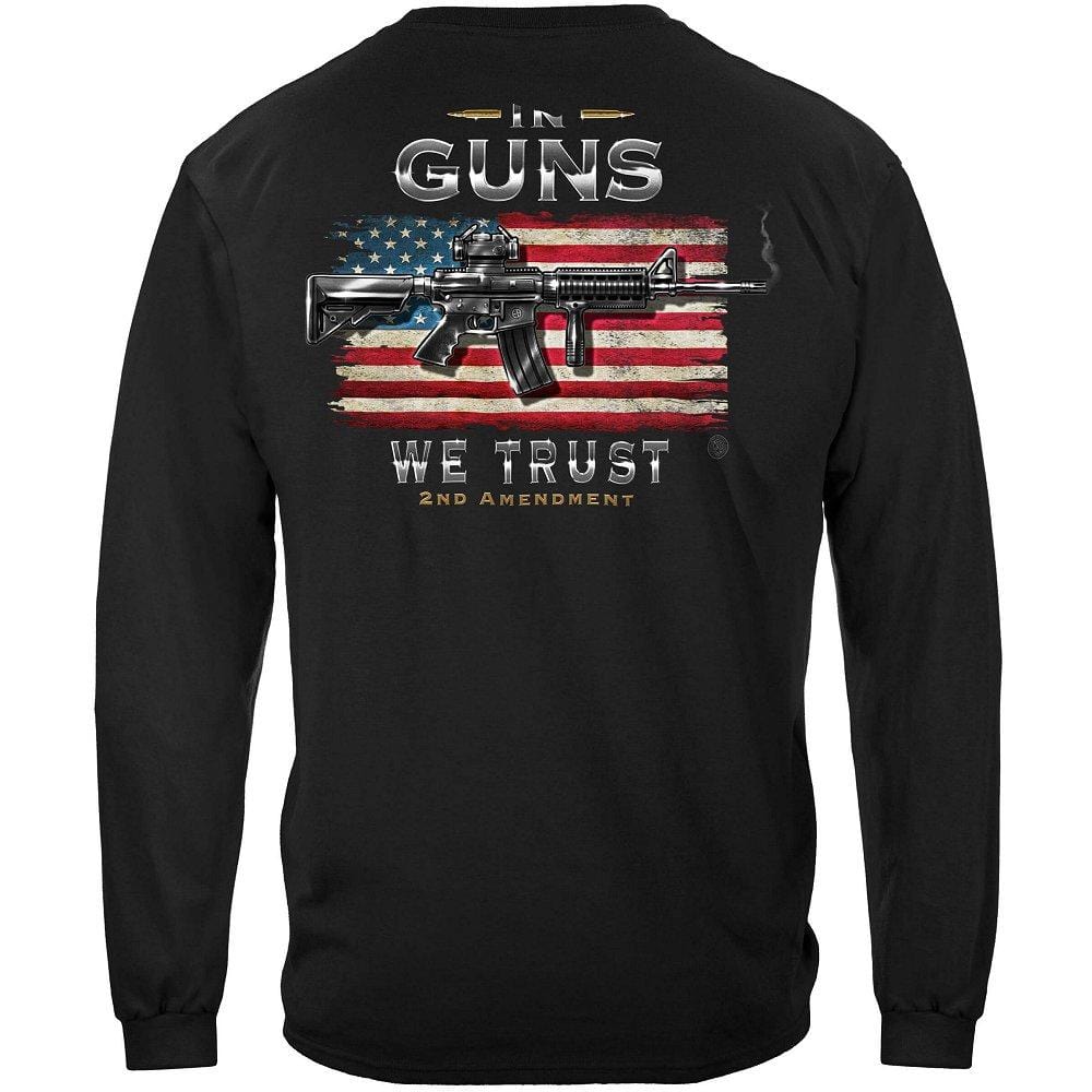 2nd Amendment In Guns We Trust Premium Long Sleeves