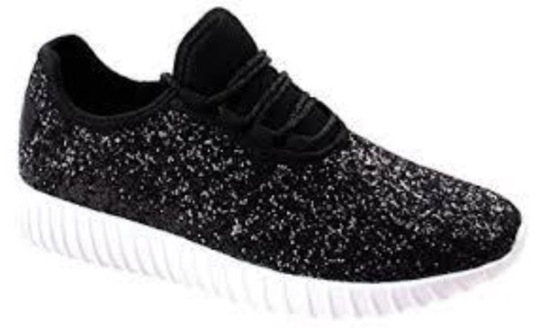 Black Sparkly Tennis Shoes – Rustic Cactus