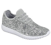 Silver Sparkly Tennis Shoes – Rustic Cactus