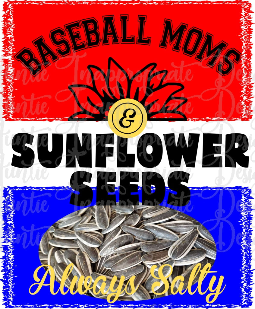 baseball mom sunflower seed shirt