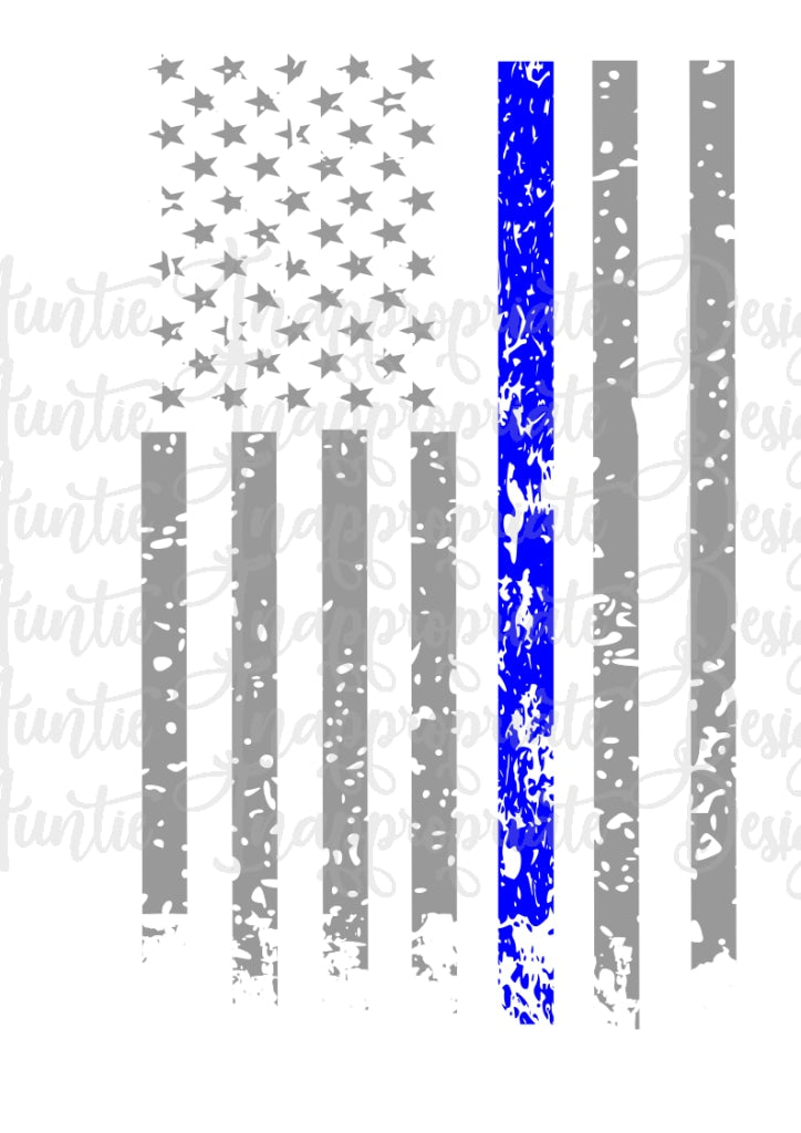 Download Blue and gray distressed flag Digital SVG File - Auntie ...