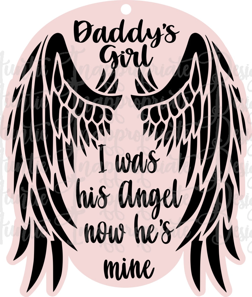 Download Daddy's Girl Angel Digital SVG File - Auntie Inappropriate ...