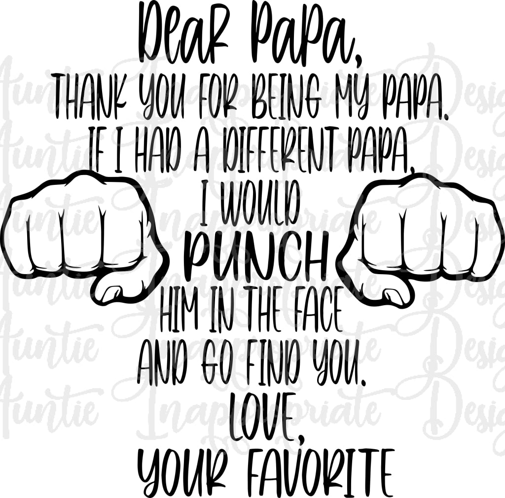 Free Free 182 Papa We Love You Svg SVG PNG EPS DXF File