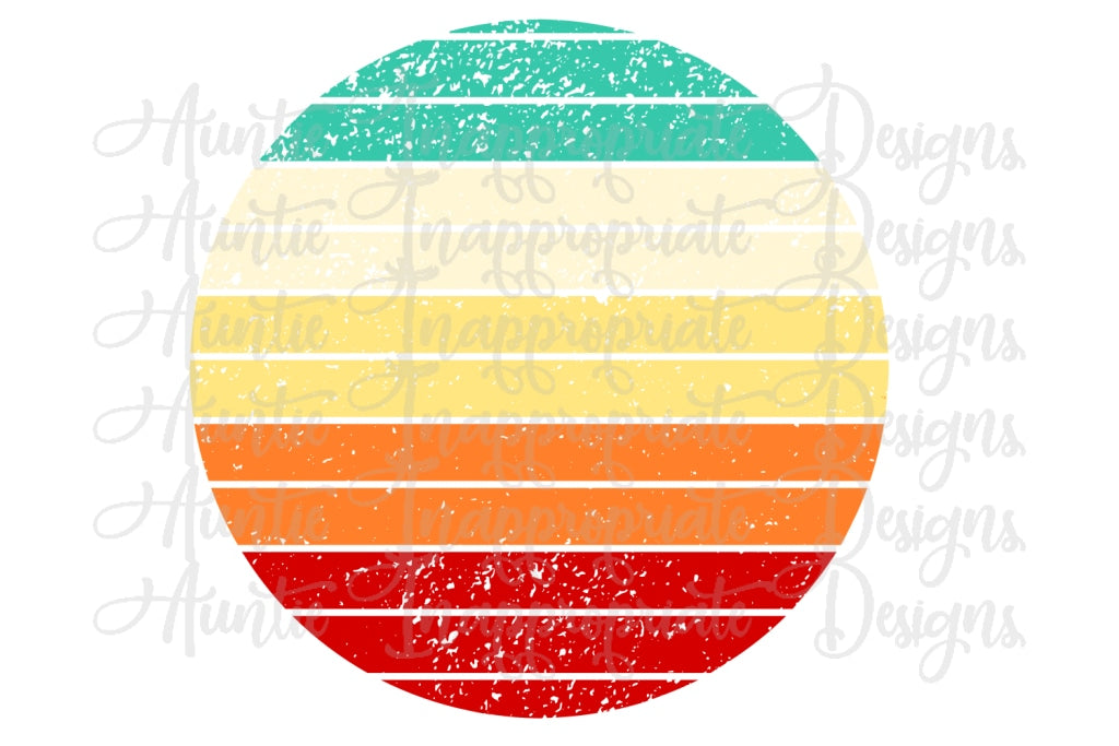 Download Distressed Vintage Retro Circle Digital Svg Cut File Auntie Inappropriate Designs