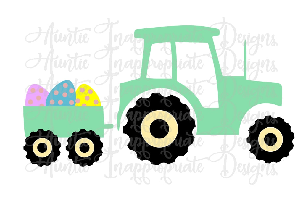 Download Easter Tractor Digital Svg File Auntie Inappropriate Designs