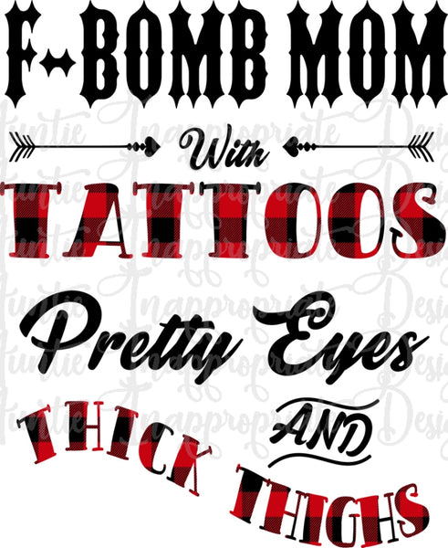 Instant Download Svg Dxf Eps Ai Fbomb Mom Tattoos Thick Thighs Svg Drawing Illustration Art Collectibles Tomtherapy Co Il