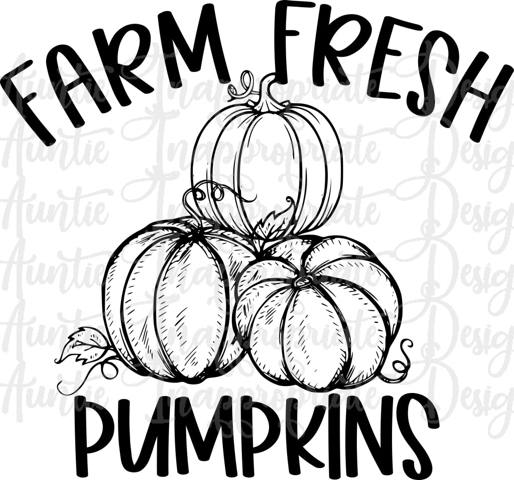 Download Farm Fresh Pumpkins Digital Svg File Auntie Inappropriate Designs PSD Mockup Templates