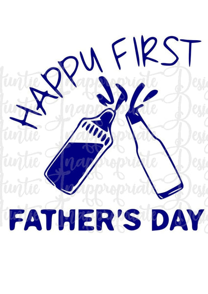 First Fathers Day Digital Svg File Auntie Inappropriate Designs