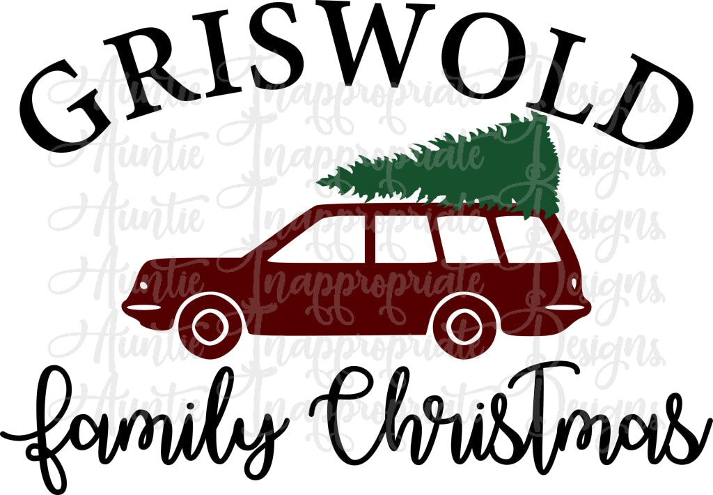 Download Griswald Christmas Car With Tree Digital Svg File Auntie Inappropriate Designs Yellowimages Mockups