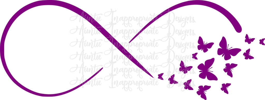 Infinity Butterflies Digital Svg File Auntie Inappropriate Designs
