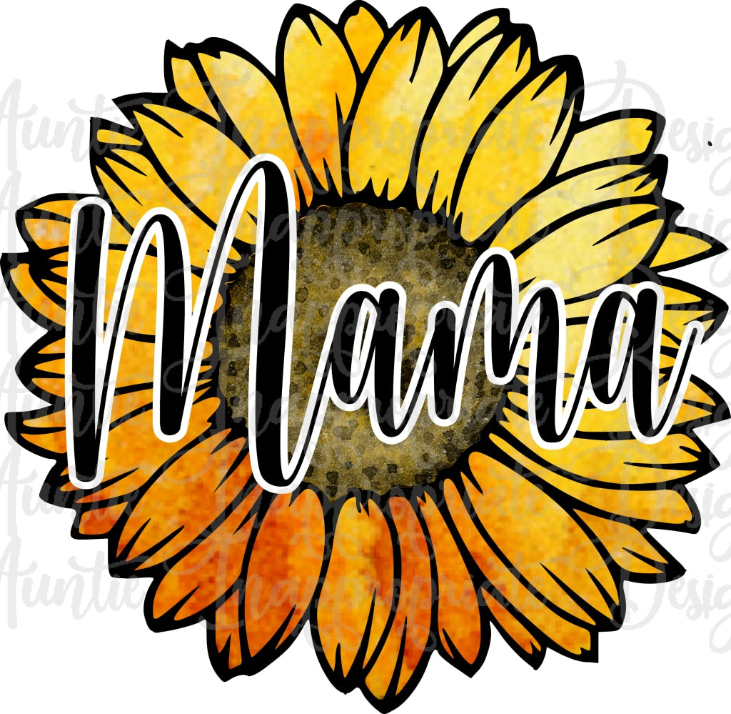 Mama Sunflower Sublimation file, PNG Printable Sublimation, Shirt desi