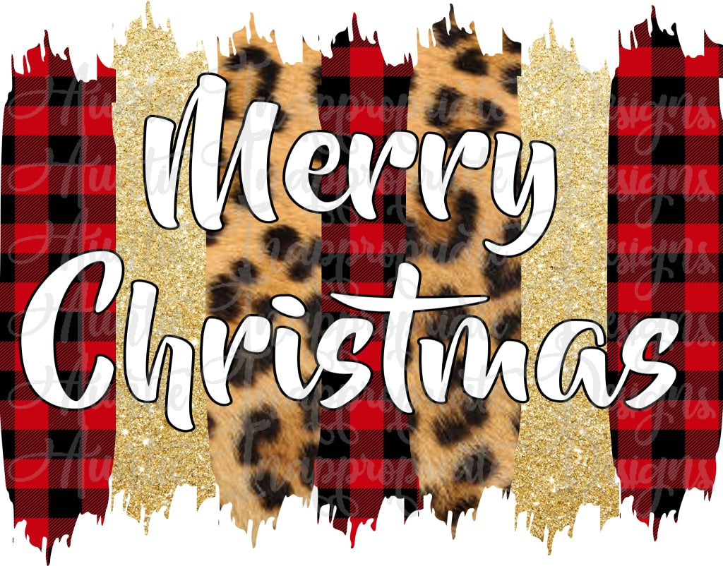 Merry Christmas Brush Strokes Sublimation file, PNG ...