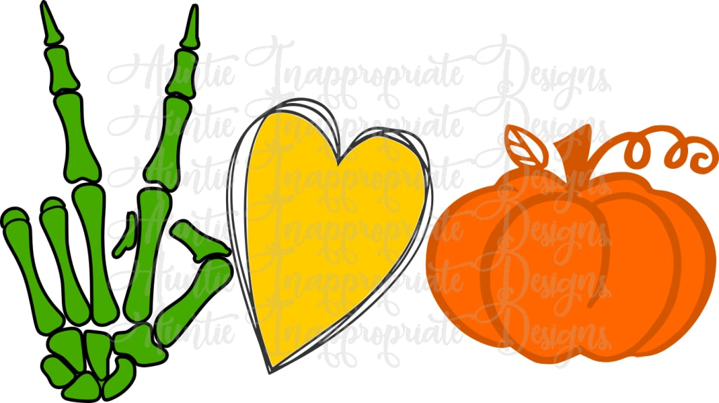Download Peace Love Pumpkin Digital Svg File Auntie Inappropriate Designs