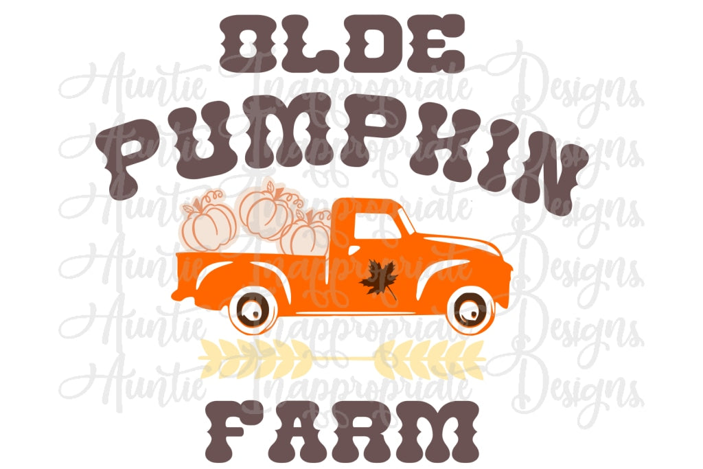 Download Pumpkin Patch Vintage Truck Digital Svg File Auntie Inappropriate Designs