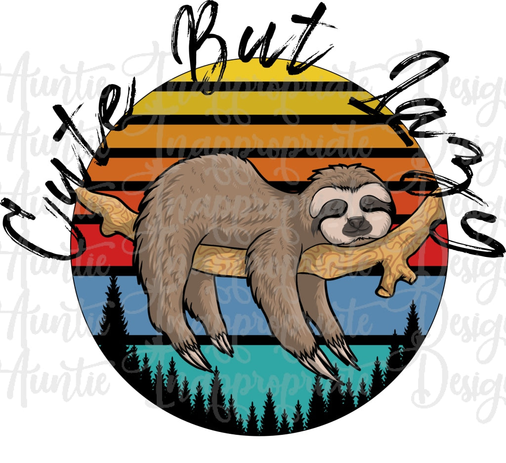 Download Sloth Cute but Lazy Sublimation file, PNG Printable ...