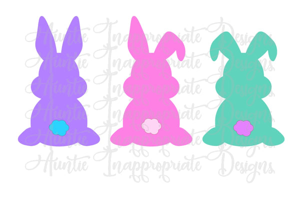 Download Three Bunnies Digital Svg File Auntie Inappropriate Designs