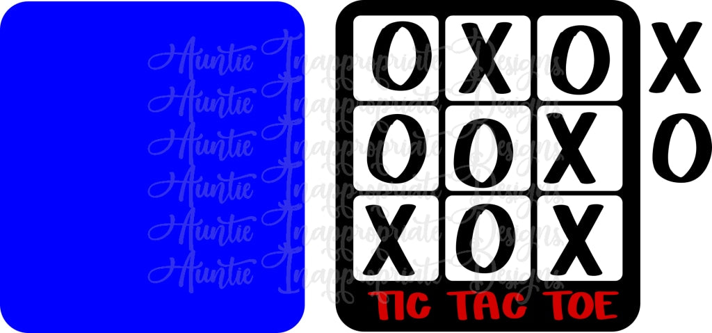 Tic Tac Toe Game Laser Cut Digital Svg File Auntie Inappropriate Designs